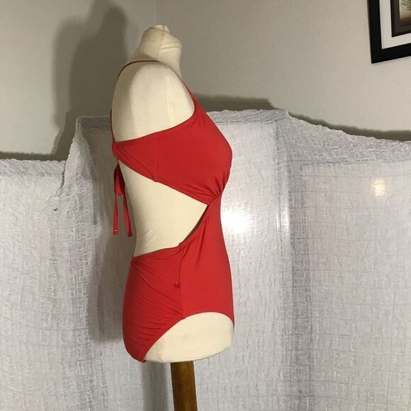 Banana Republic NWOT Orange One Piece Swimsuit Size L - Picture 3 of 8